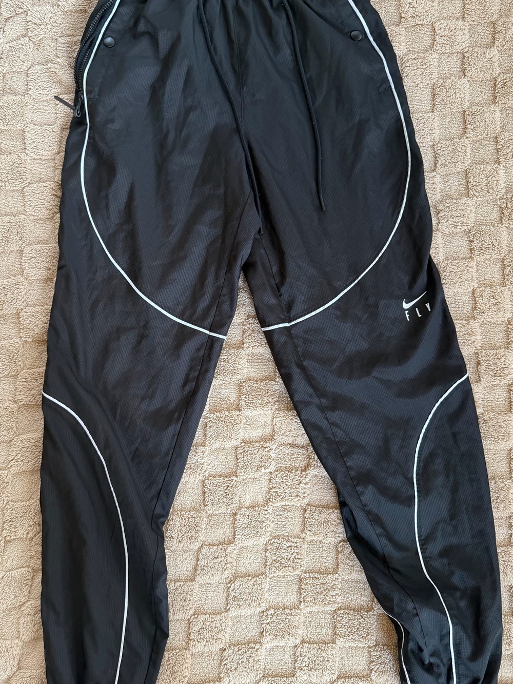Nike Women’s Black Reflective Track Pants Joggers XS